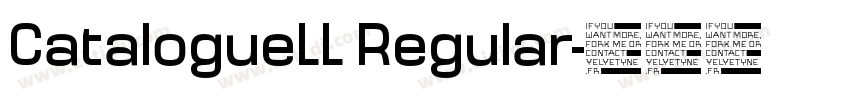 CatalogueLL Regular字体转换